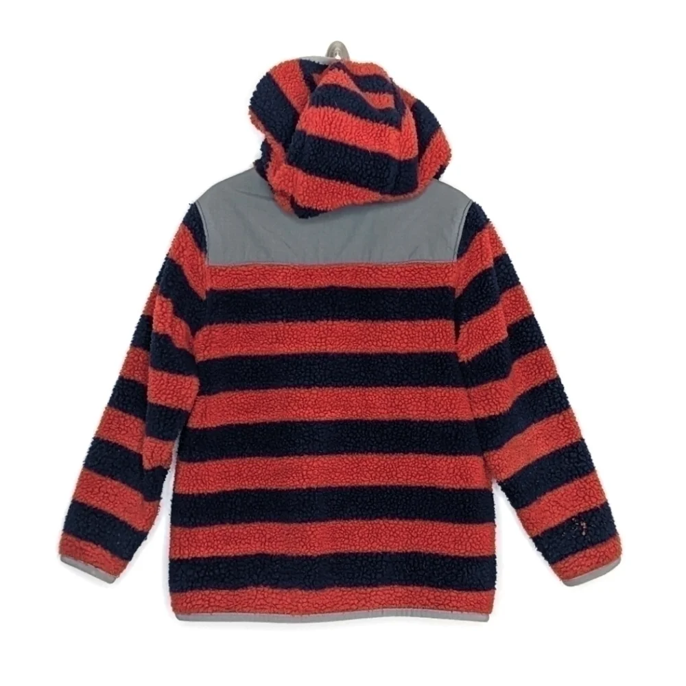Hanna Andersson Sherpa Stripe Lined Coat Jacket 120 6